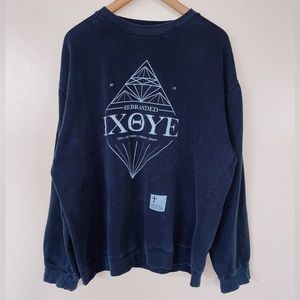 Oversized Navy Crewneck